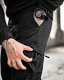 Костюм Чорний польовий службовий софтшел REVIVAL Soft Shell НП4887 ТМ, фото 8