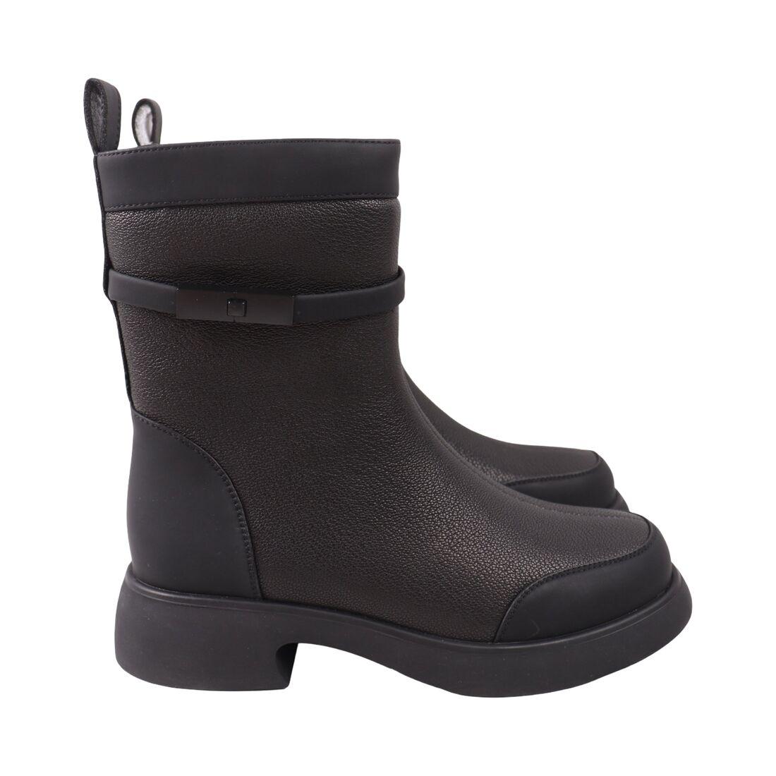 Черевики жіночі Oeego чорні натуральна шкіра, 41, фото 1