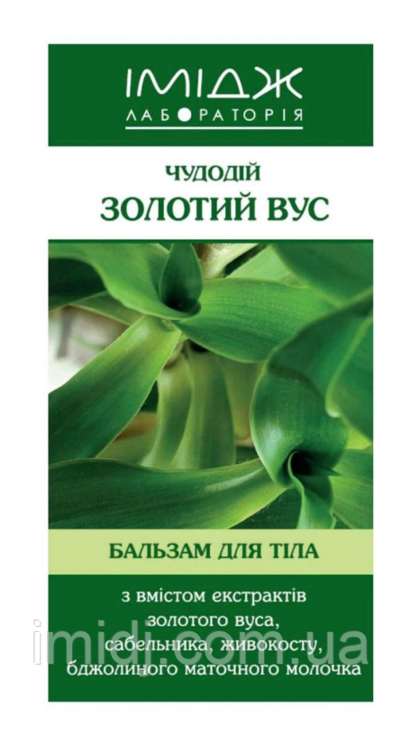 Імідж Бальзам для тіла Чудодій Золотий Вус Болеізбавітель, фото 1