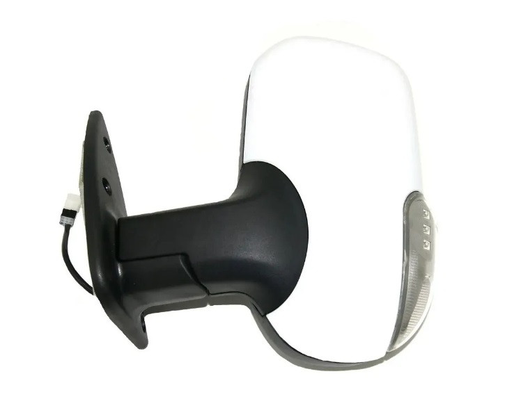 Дзеркало бічного огляду на Газель, 3302 ліве біле з повторювачем повороту (пр-во Автосвіт)