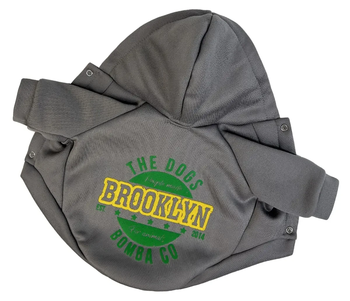 Толстовка 40 см (об'єм до 64см) Brooklyn сіра розмір 7 для собак M, фото 1