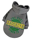 Толстовка 40 см (об'єм до 64см) Brooklyn сіра розмір 7 для собак M, фото 2