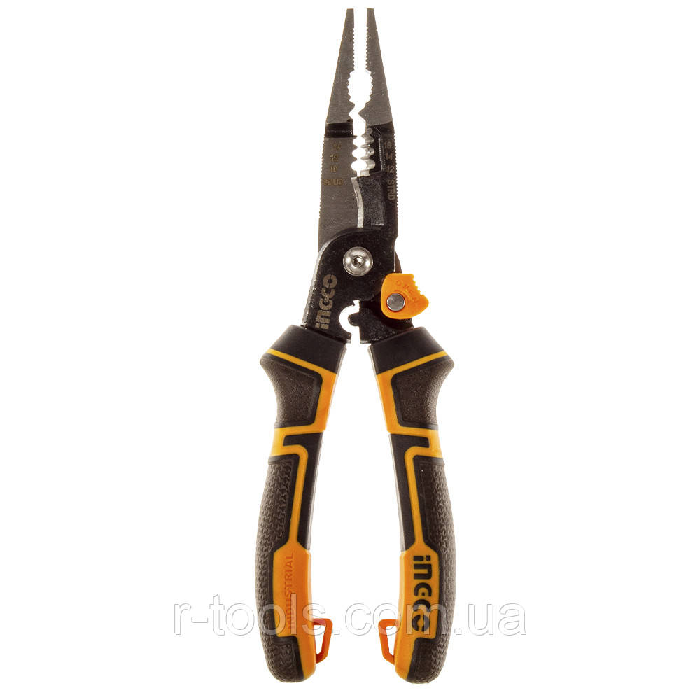Багатофункціональні довгогубці 6 в 1 "Profi" 200 мм INGCO INDUSTRIAL HMFLNP28200