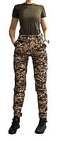 Жіночі тактичн штани софтшелл хижак утеплені на флісі