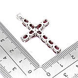 Підвіска. Натуральний рубін. Срібло 925., фото 2