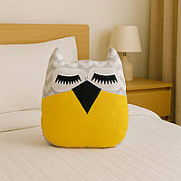 Подушка Хатка Сова Єгипетська із жовтим від New and Classic