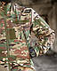 Тактичний костюм софтшел мультикам осінь військова форма Multicam softshell на флисі з капюшоном з безліччю кишень - фото 6 - id-p1979781574