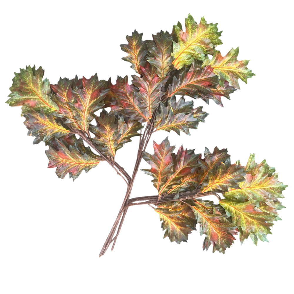Гілка дуб осінній помаранчевий 65 см, фото 1