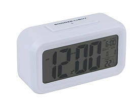 Годинник HL-1019 з датчиком освітленості термометром будильником