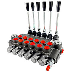 Гідророзподільник моноблочний 6P80 RENMAN (6 секцій, 80 л/хв)