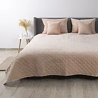 Покрывало ТЕП "VELOUR" Пудра/Ромб прямой, 180x240