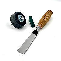 Стамеска ударна 30мм STRYI Profi відлога для об'ємного та скульптурного різьблення по дереву, фото 5