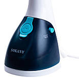 Портативний ручний відпарювач Sokany AJ-2205 1200W Синій, фото 5