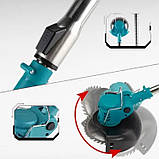 Портативна електрична косарка з 2 акумуляторами 2000 мАг, фото 7