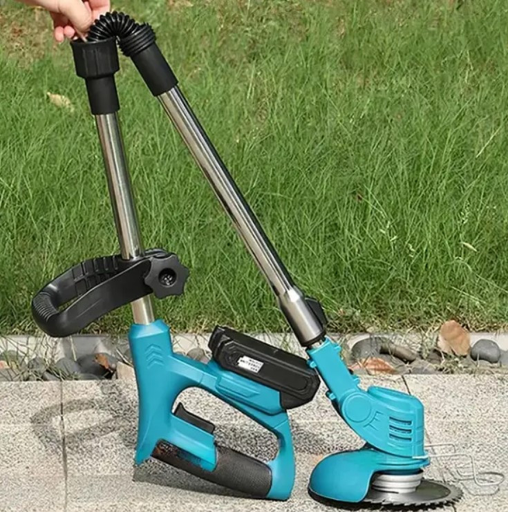 Портативна електрична косарка з 2 акумуляторами 2000 мАг, фото 1