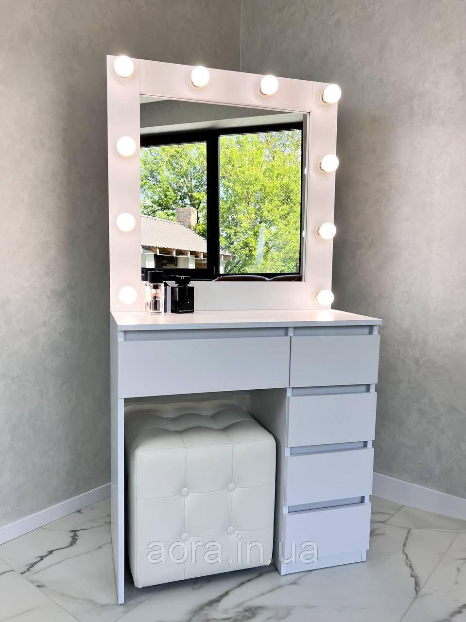 Столик для макіяжу Туалетний столик з Led-підсвічуванням, фото 1