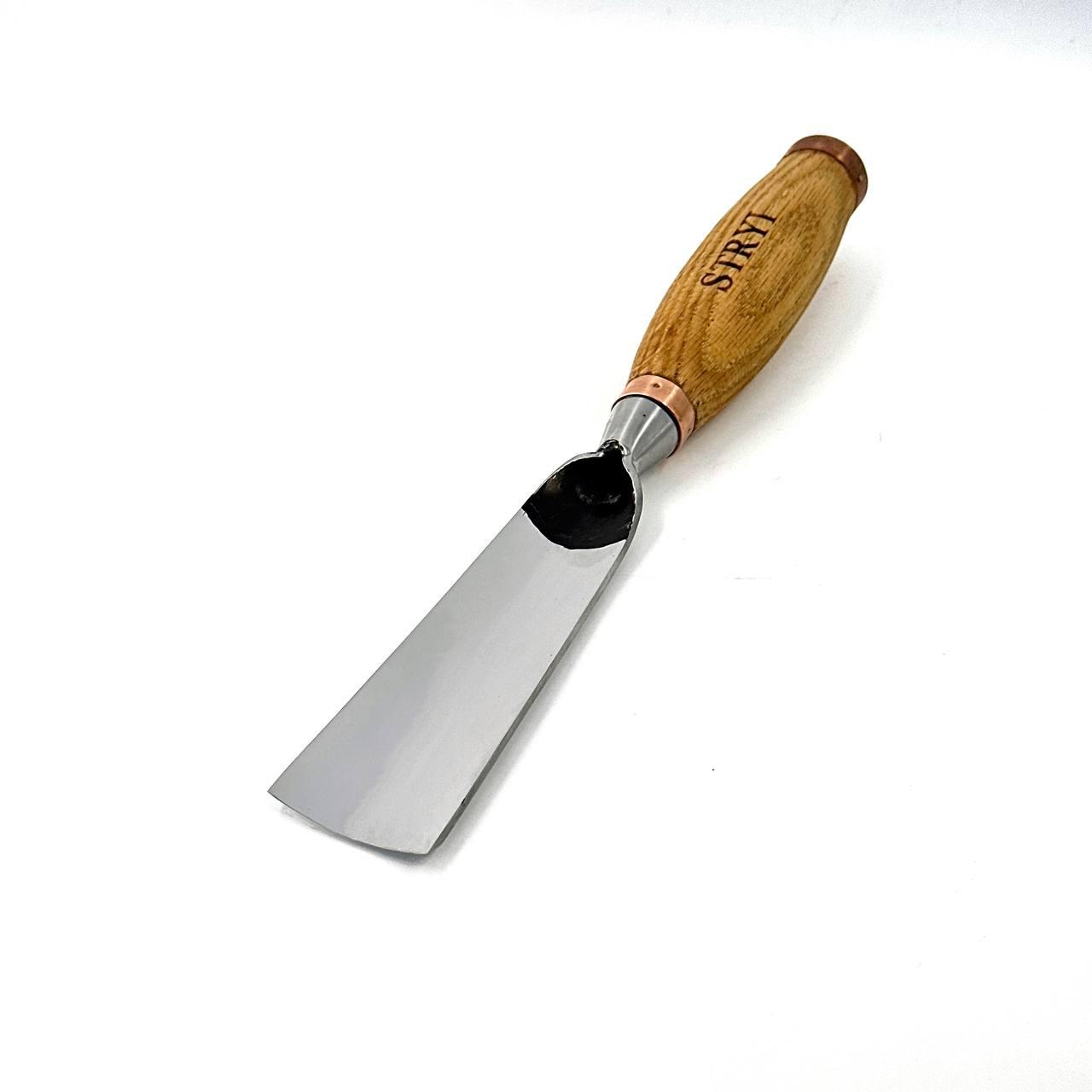 Стамеска ударна 40мм STRYI Profi відлога для об'ємного та скульптурного різьблення по дереву, фото 1