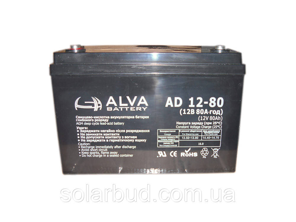 Акумуляторна батарея ALVA AD12-80