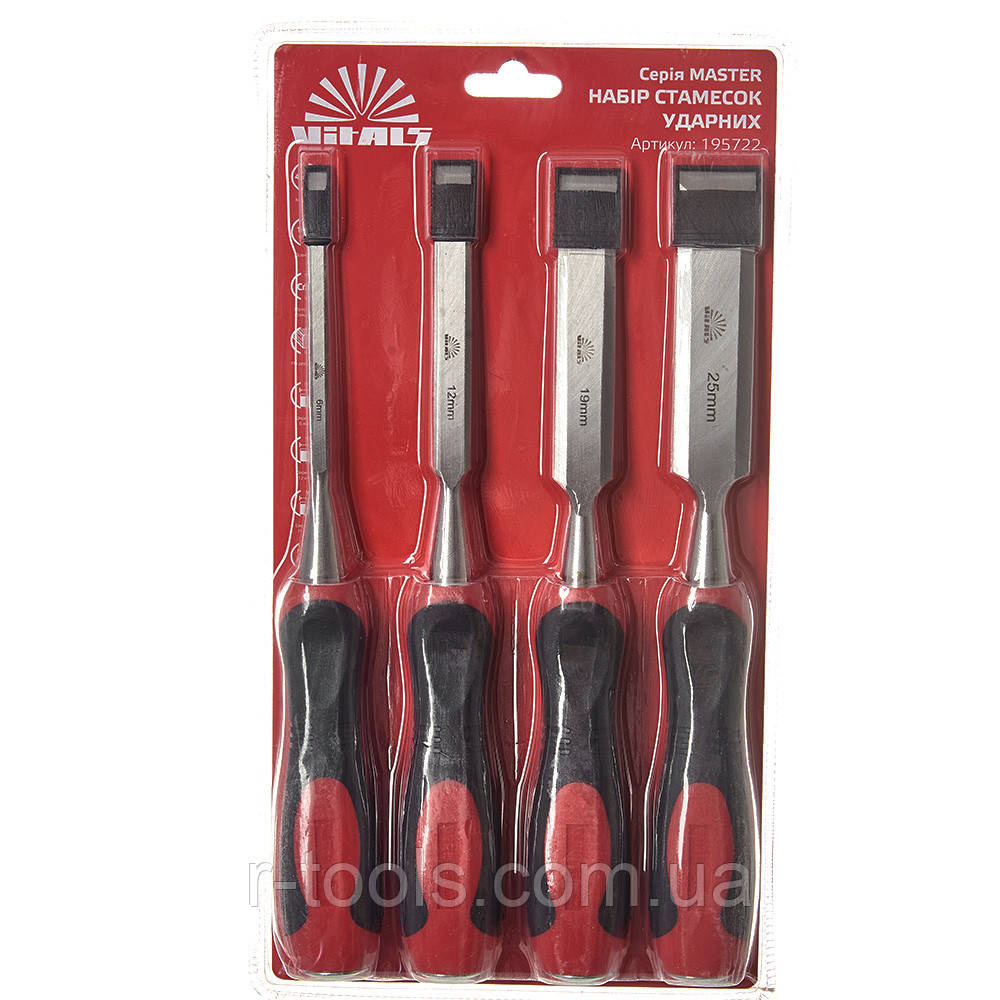 Набір стамесок 4 шт. 6-12–19-25 мм Vitals Master 195722