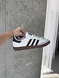 Жіночі кросівки Adidas Samba OG White / Black, фото 3