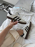 Жіночі кросівки Adidas Samba OG White / Black, фото 6