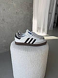 Жіночі кросівки Adidas Samba OG White / Black, фото 8