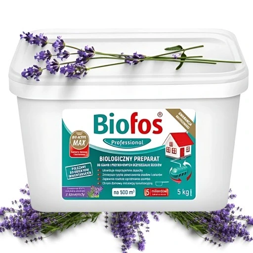 Biofos біологічний препарат для вигребних ям професійний з ароматом лаванди 5 кг