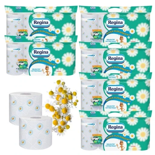 Regina туалетний папір 48 рулонів мега-набір ромашковий ніжний