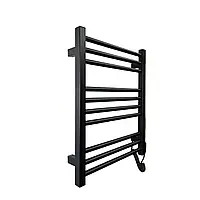 Полотенцесушитель электрический Carino ARIANNA с контроллером Черный матовый 590*490