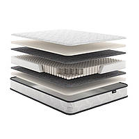 Двоспальний ортопедичний матрац 140х190 «Оптіма» середньої жорсткості з незалежним пружинним блоком