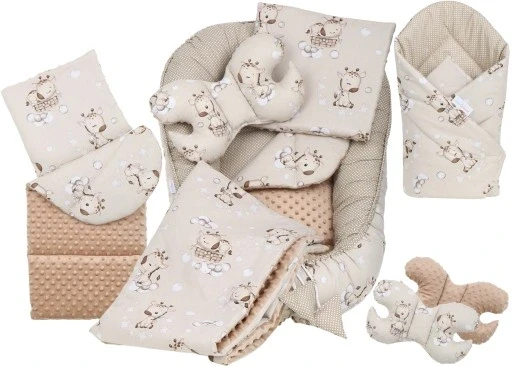 Кокон для немовлят гніздо-корал з мінкі комплект Xxl з 7 елементами Babymam