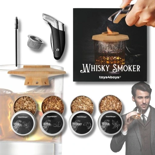 Набір для копчення "whisky Smoker" з деревинкою для хлопця та чоловіка