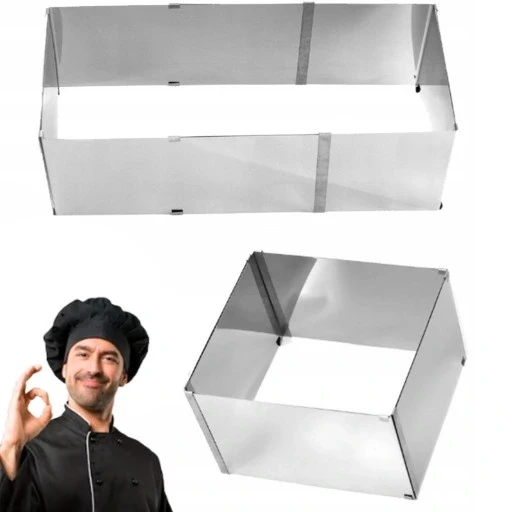 Велика регульована форма з ободом для бісквіту торта висотою 15 см