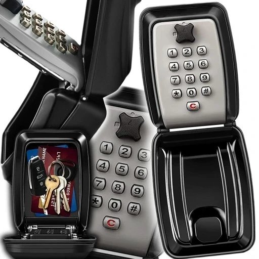 Металевий сейф для ключів зовнішній шафа-скринька з кодовим замком Airbnb Booking