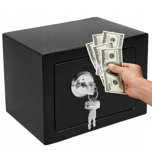 Домашній сейф на ключі каса ящичок на замок міцна шафка для ключів