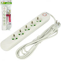 Подовжувач електричний з вимикачем на 5шт/3м A05-3M/493 купити дешево оптом в інтернет-магазині