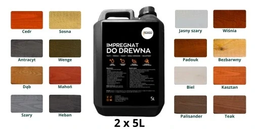 Пропитка декоративна фарба для дерева з восками 10л 16 кольорів