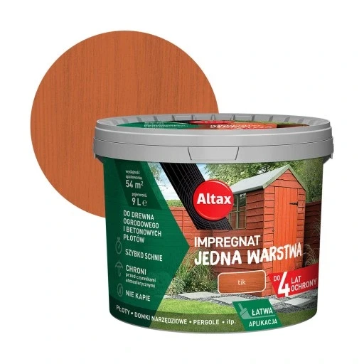 Алтакс імпрегнат для садового дерева 9л тік