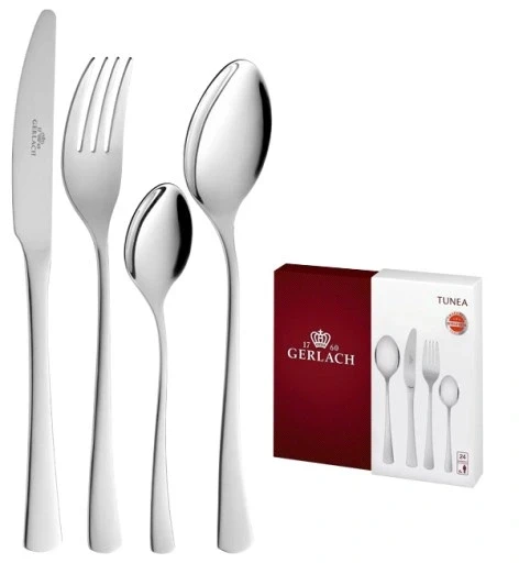 Gerlach Tunea набір столових приборів 24 елементи для 6 осіб блиск у коробці