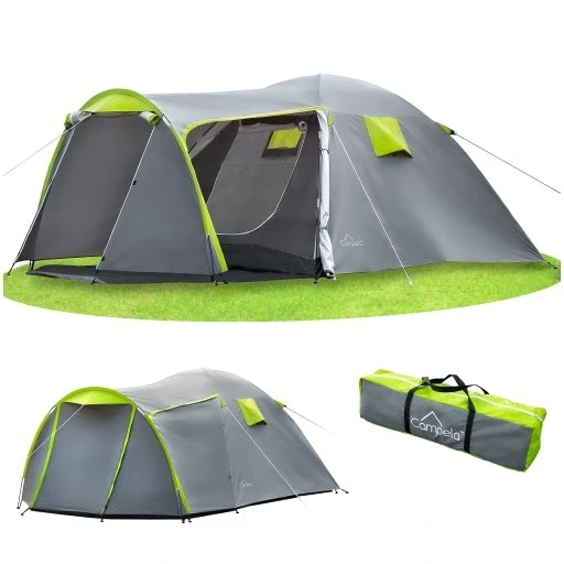 Туристичний намет на 4 особи сімейний кемпінговий купол водонепроникний Campela