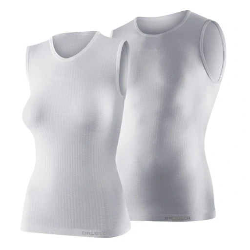 Brubeck відпотовка велосипедна футболка без рукавів безрукавка для велосипеда біла