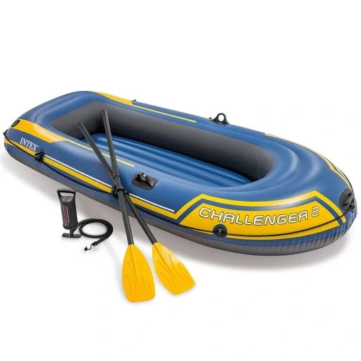 Понтон Challenger 2 + весла + насос Intex 68367, фото 1