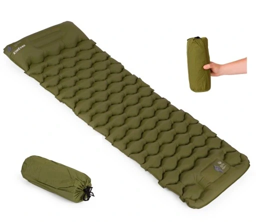 Kimevan легкий туристичний матрац для трекінгу з вбудованим насосом 190см