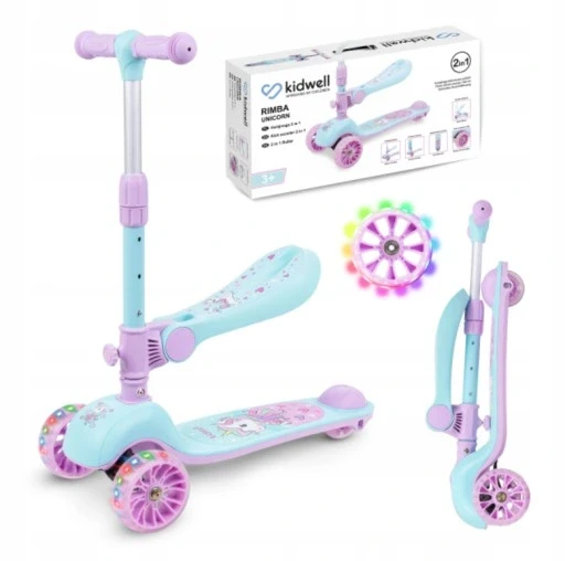 Балансуючий самокат 2в1 Kidwell Rimba з Led світлом
