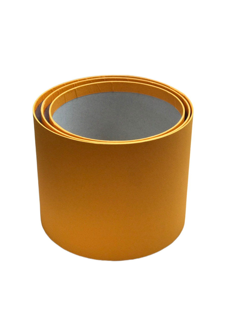 Набір коробок (3 шт) D(18,20,22) H 18 cm (оранжевий), фото 1