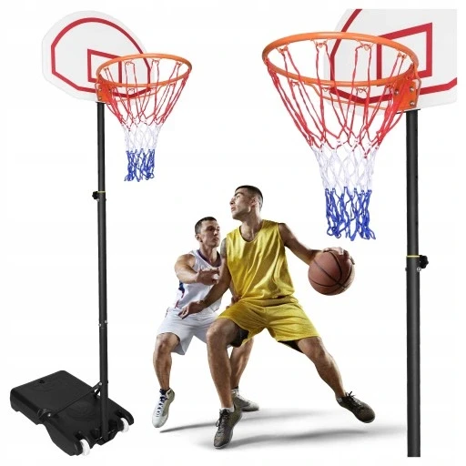 Комплект для баскетболу: стійка кошик сітка щит підставка на колесах