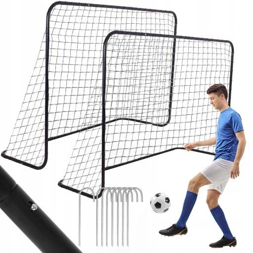 2 шт металеві футбольні ворота для тренувань дітей до футболу 183 см