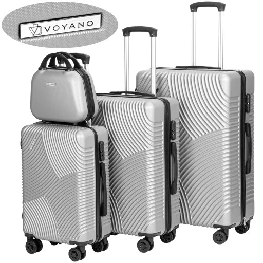 Набір подорожних валіз на колесах 4 штук: валіза для кабіни велика середня