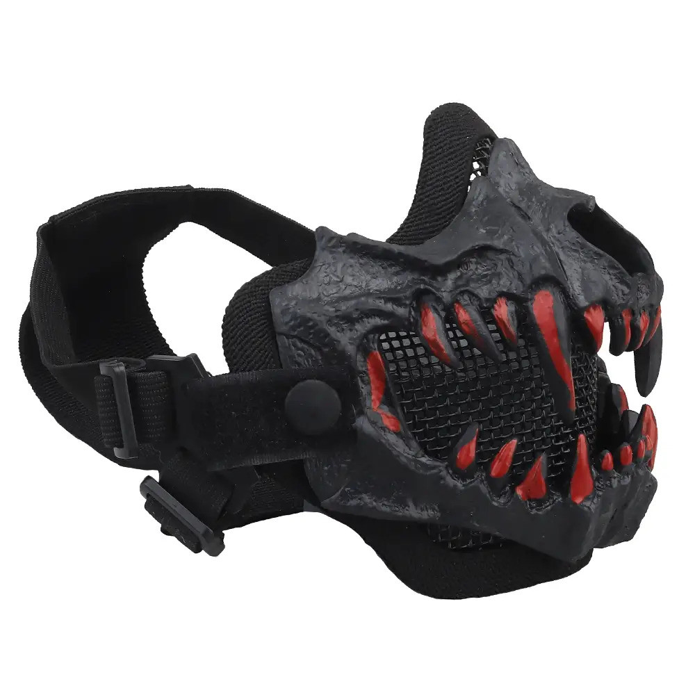 Захисна страйкбольна маска WoSport Fangs Mask black MA-141-01-BK