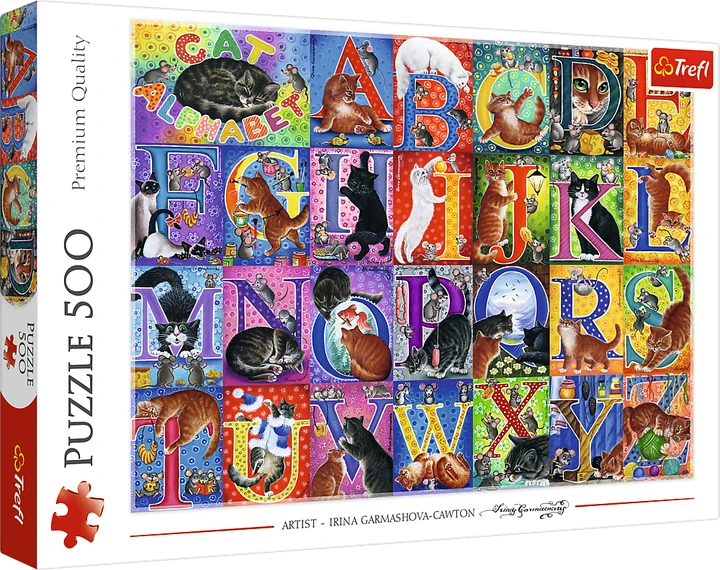 Пазл "Котяча абетка", 500 елементів Trefl (5900511375275)